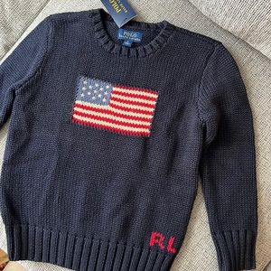 Polo Ralph Lauren knit sweater American flag kids 5